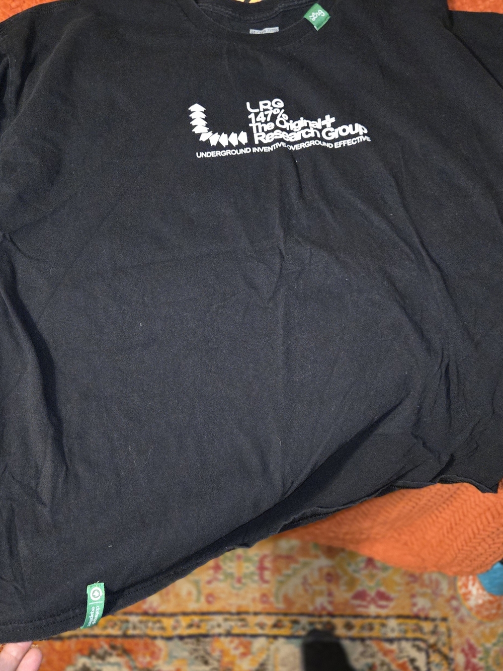 LRG Black Graphic Logo Tee